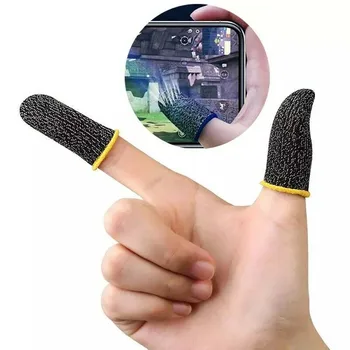 1 Pāri Rokai Vāks Spēle Elpojošs Pirkstu Uzmava Par PUBG Touch Screen Gaismas Pro Tālrunis Spēļu Īkšķi Cimdi pirkstu