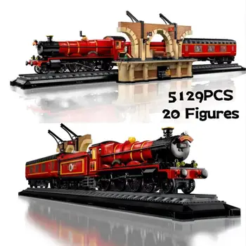2022 JAUNU 76405 Express Vilcienu Burvju Stacija Collectors Edition Modelis, Celtniecības Bloki, Montāžas Ķieģeļi Uzstādīt Rotaļlietas Bērniem Dāvanu