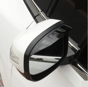 2gab/Set ABS Black Atpakaļskata Spogulis, Lietus Uzacu Vairogs Rīku Vāka Uzlīme Honda Vezel HRV HR-V XRV 2014 2015 Piederumi