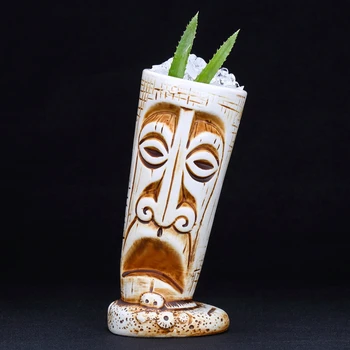 530ml Hawaii Keramikas Tiki Krūze Radošo Porcelāna Alus, Vīna Krūze Kauss