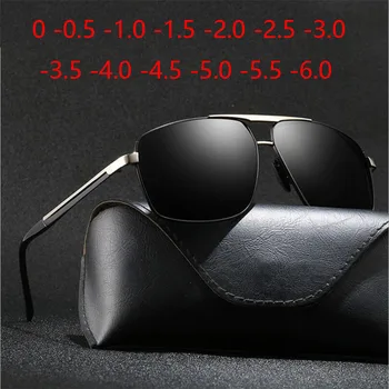 Braukšanas Vīriešiem Polarizētās Tuvredzība Saulesbrilles Ar Grādu Pelēka Objektīva Laukumā tuvredzīga Brilles Dioptriju 0 -0.5 -1.0 -1.5 T -6.0