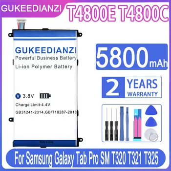 GUKEEDIANZI Nomaiņa Akumulatora T4800E T4800U T4800C T4800K Samsung Galaxy Tab Pro Gadā 8,4 SM-T321 T325 T320 T321 5800mAh