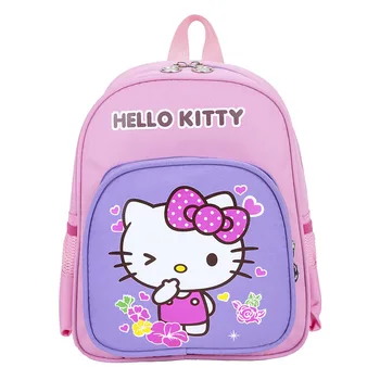 Hello Kitty Bērnu Slogu, Viegls, Elpojošs Schoolbag 3-5 Gadus Vecu Bērnu Mugursoma Meitene Cute Karikatūra Drukāšanas Skolas Soma