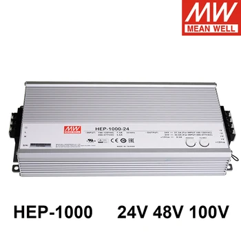 Ir Labi, HEP-1000 24V 48V 100V 1000W Viena Izeja, Strāvas Padeve ar PFC Funkciju Skarbu Vidi IP65 HEP-1000-24