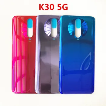 K 30 5G Oriģinālās Aizmugures Mājokļu Xiaomi Redmi K30 5G Stikls Aizmugurējais Vāciņš Remonts Aizstāt Tālruņa Akumulatora Durvju Gadījumā + Logo Uzlīme
