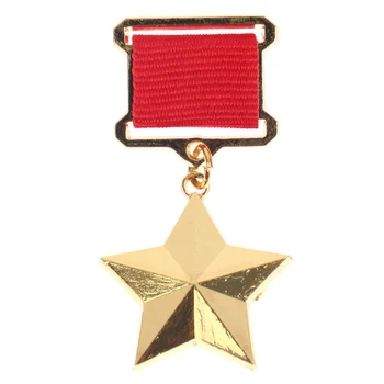 Krievija PSRS Emblēma Atloks Pins Metāla Žetona Medaļu, Suvenīru Kolekcija CCCP Darbu, Darba Zvaigzne
