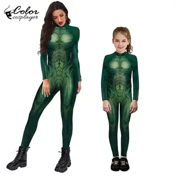 Krāsa Cosplayer Saskaņojot Tērpiem 3D Iespiesti Unisex Apģērbu Bodysuits Cosplay Halloween Karnevāla Puse Karnevāls Zentai Uzvalks