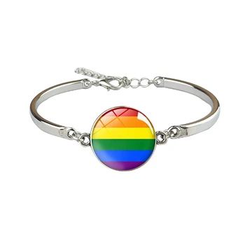 LGBT Varavīksnes Šarmu Aproces, Aproces Geju Lesbiešu Praids Homoseksuālu Mīlestību Stikla Aproce Jewerly Piederumi