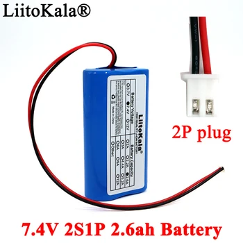 Liitokala 7.4 V 18650 Litija Baterija 2S 2.6 ah Zvejas LED Gaismas, Bluetooth Skaļruni 8.4 V Avārijas DIY baterijas ar PCB