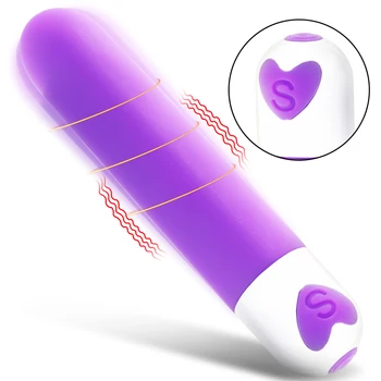 Lode Vibrators, Dildo, Vibratori 10 Režīmu G-spot Klitora Stimulators Uzlādējams AV Burvju Nūjiņu Seksa Rotaļlieta Sievietēm Masturbator