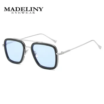 MADELINY Vintage Steampunk Saulesbrilles Vīrieši Sievietes Pavisam Dizainers Brilles Retro Pretvēja Tvaika Punk, Saules Brilles UV400 MA045