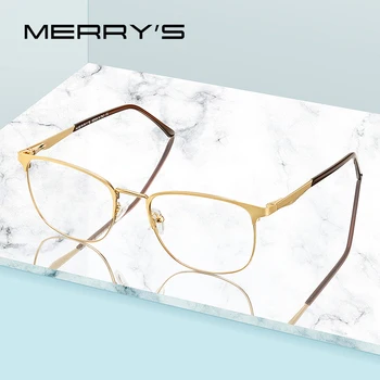 MERRYS DIZAINA Vīriešu un Sieviešu Modes Tendences Ovālas Brilles Rāmis Unisex Tuvredzība Recepte, Optiskās Brilles S2060