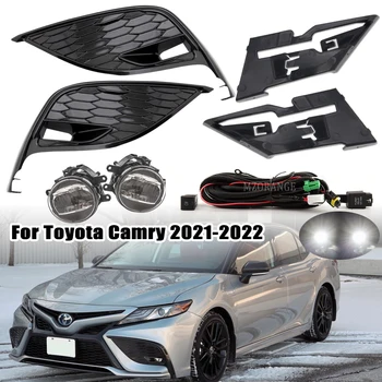 Miglas Lukturi Vāks Toyota Camry 2021 2022 LED Auto Tālās gaismas Lukturis Līniju Montāža Auto Piederumi
