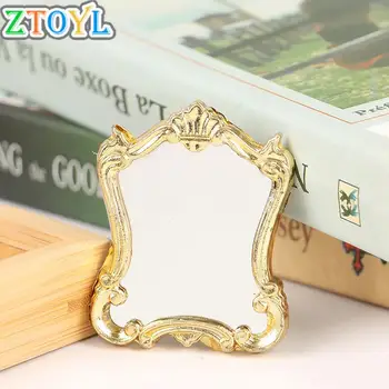 Mēbeles Eiropas Rāmi Spogulis Leļļu Nams Miniatūras 1:12 Mēroga Piederumi Plastmasas Spogulis ingbaby Miniatūra leļļu Namiņš