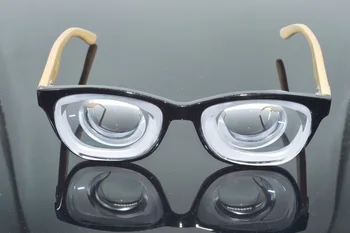 Optiskās Brilles Rāmis Clara Vida Ierobežot!! Dabas Bambusa Kājas Videi Draudzīgs, Augstu Tuvredzība Tuvredzīgs Myodisc Ķv Brilles -20d