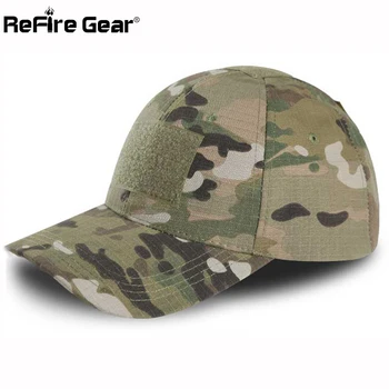 ReFire zvejas Rīku, Taktiskās Snapback Kamuflāžas Cepure ASV Armijas Taktiskā Beisbola cepure Vīriešiem Gadījuma Rip-Stop Regulējama Peintbola Kaujas Vāciņi