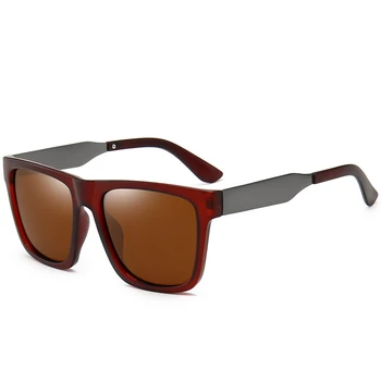 Retro Laukumā Polarzied Vīriešu Saulesbrilles Braukšanas Augstas Kvalitātes UV400 Lielgabarīta Sunglass Vīriešu Modes Plaša Kāju, Saules Brilles