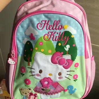 Skolas Kawaii Gudrs BackpackHigh Skolas Skolēnu Meitenes Schoolbag Sieviešu Hello Kitty Soma Y Mugursoma Viegls Cute Princese